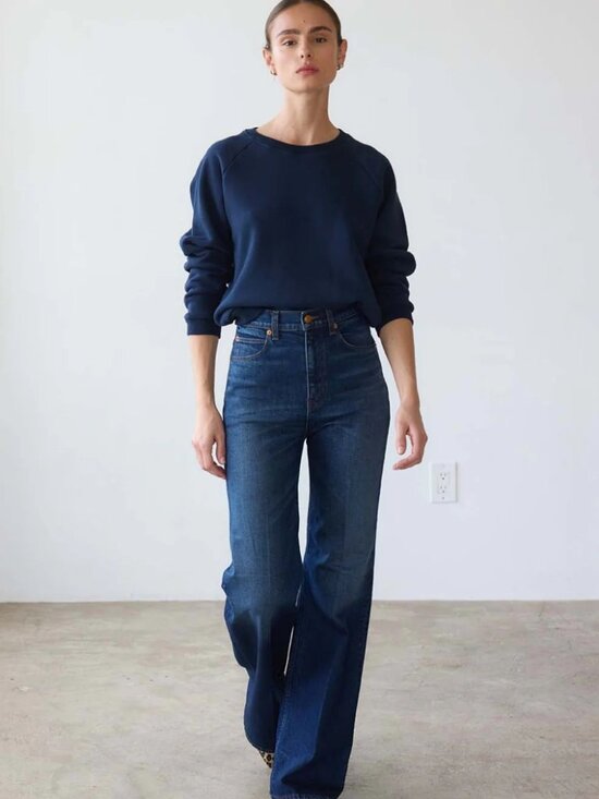 Jamie Haller Denim - Jamie Haller The Crease Jean in Distressed Dark 27